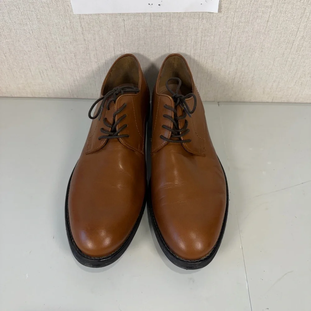 Stafford Mens Dress Shoes Lace Up Italian Leather Upper F21668‎ Brown Size 13